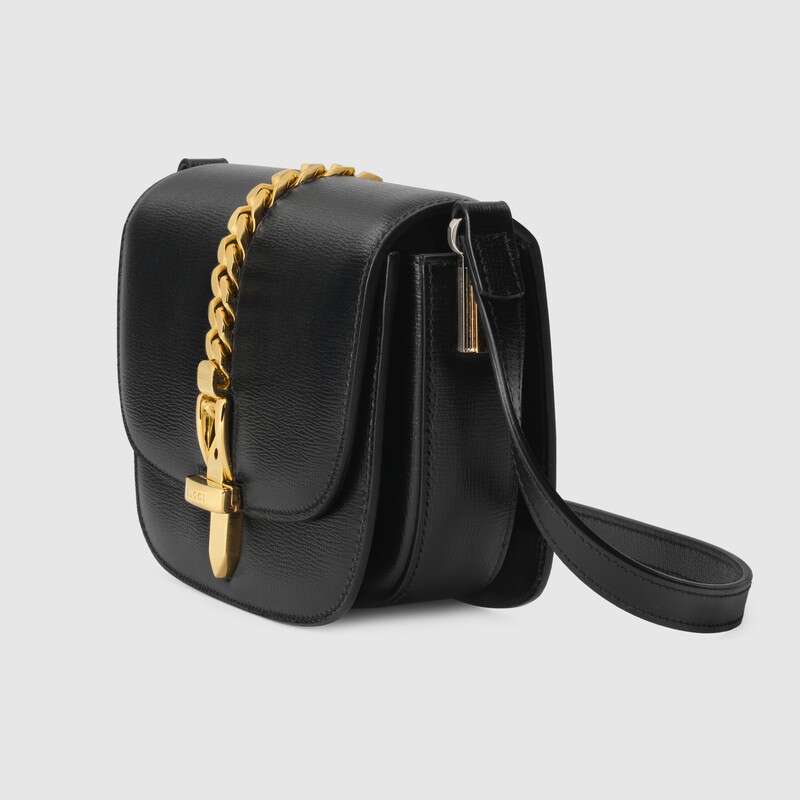 Gucci Sylvie 1969 Mini Shoulder Bag 615965 Black